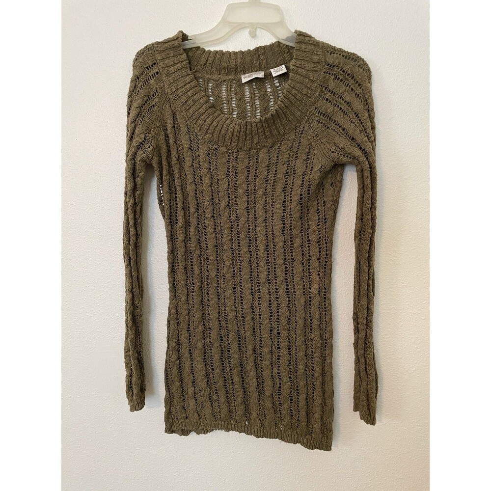 Day Trip Scoop Neck Sweater Green Medium
